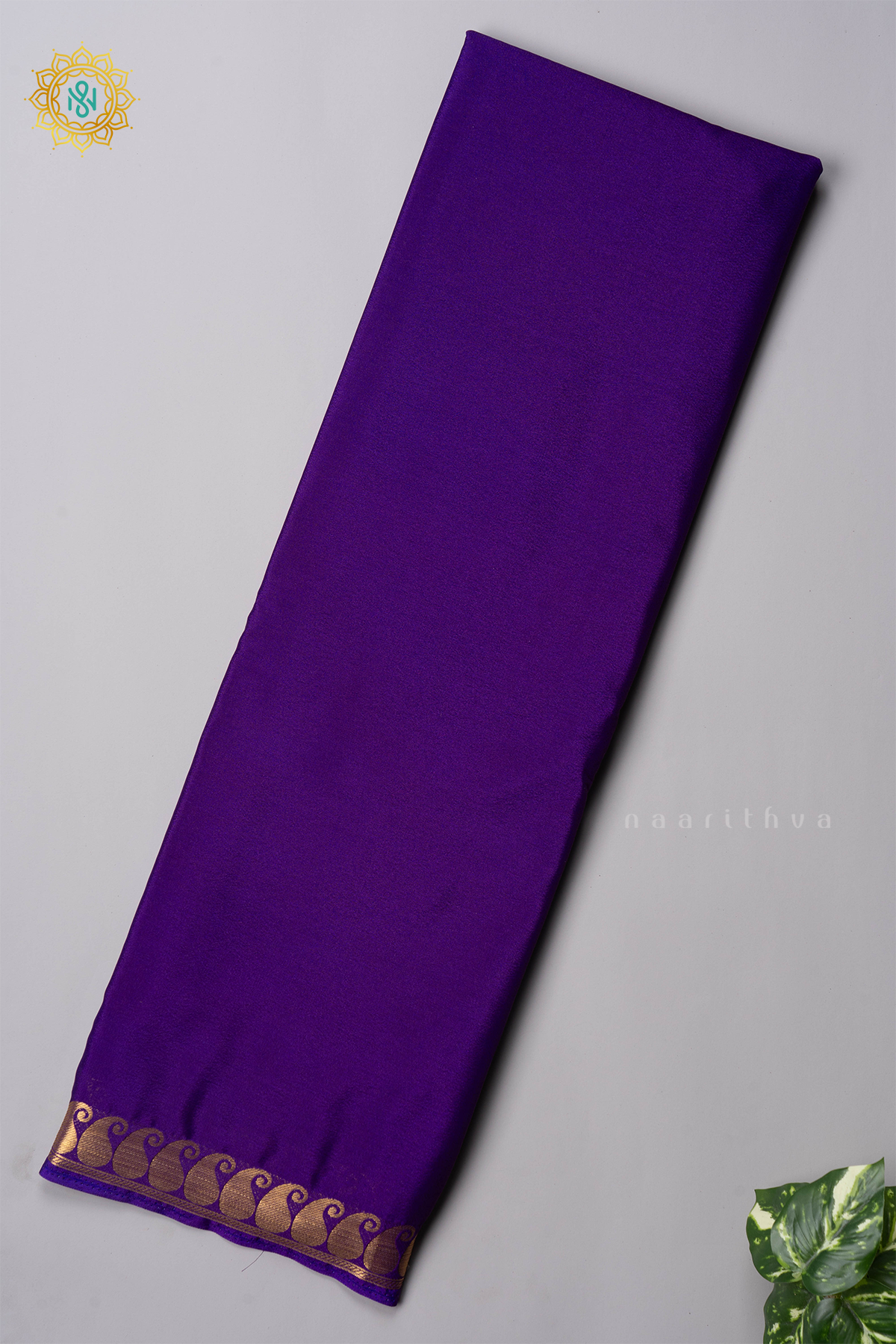 PURPLE - SEMI MYSORE CREPE SILK