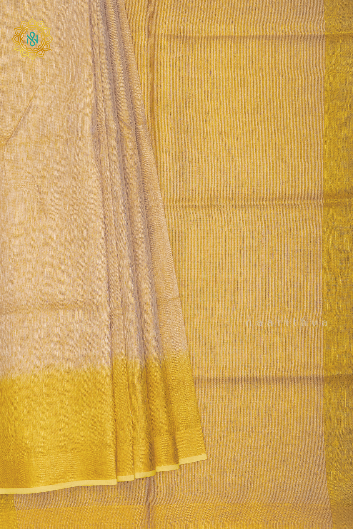 OFF WHITE WITH YELLOW - LINEN TISSUE