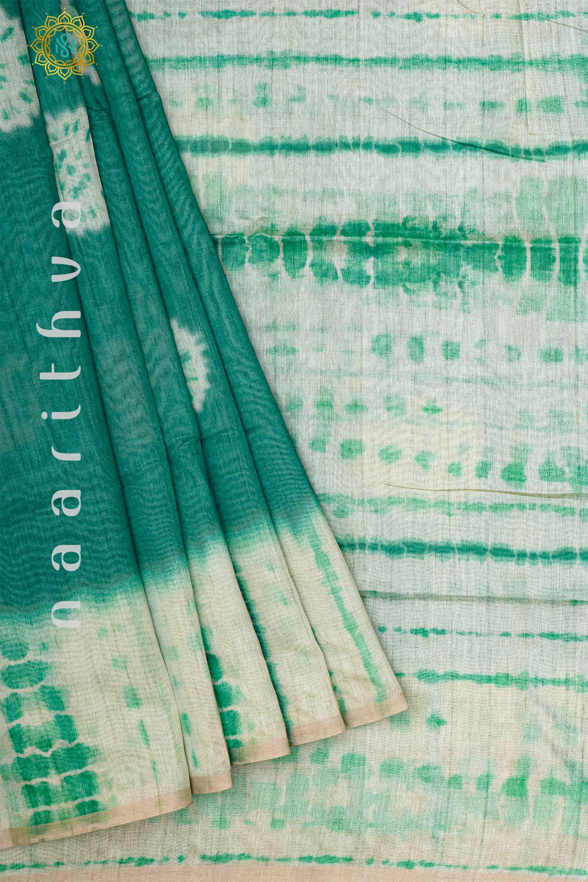 GREEN - SEMI TUSSAR SILK