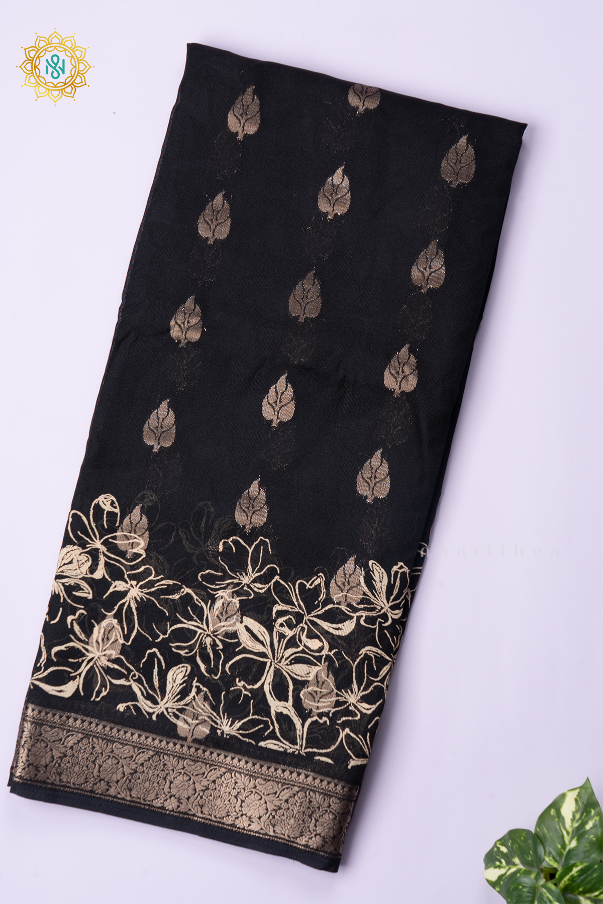 BLACK - SEMI GEORGETTE