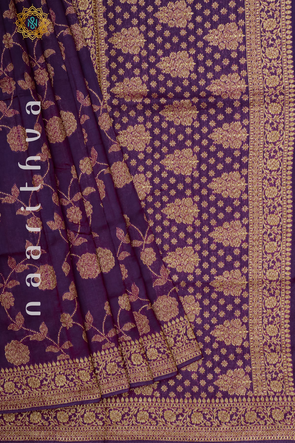 PURPLE - SEMI RAW SILK