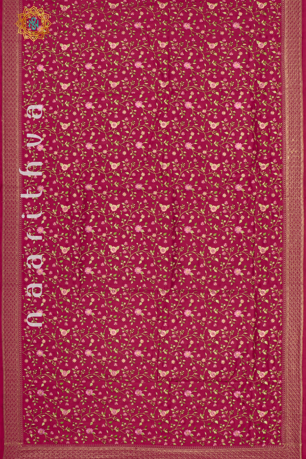 PINK - SEMI TUSSAR SILK WITH EMBROIDERY