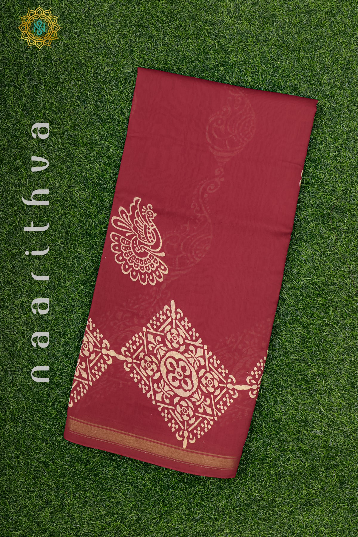 RED - CHANDERI COTTON