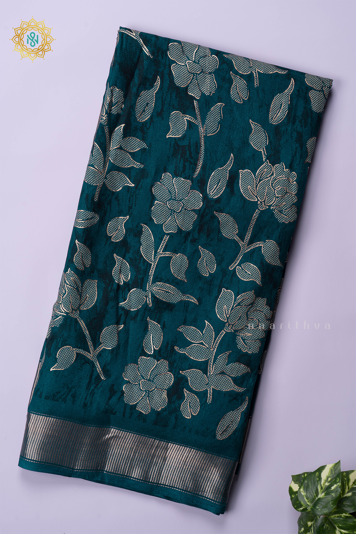 PEACOCK BLUE - SEMI GEORGETTE