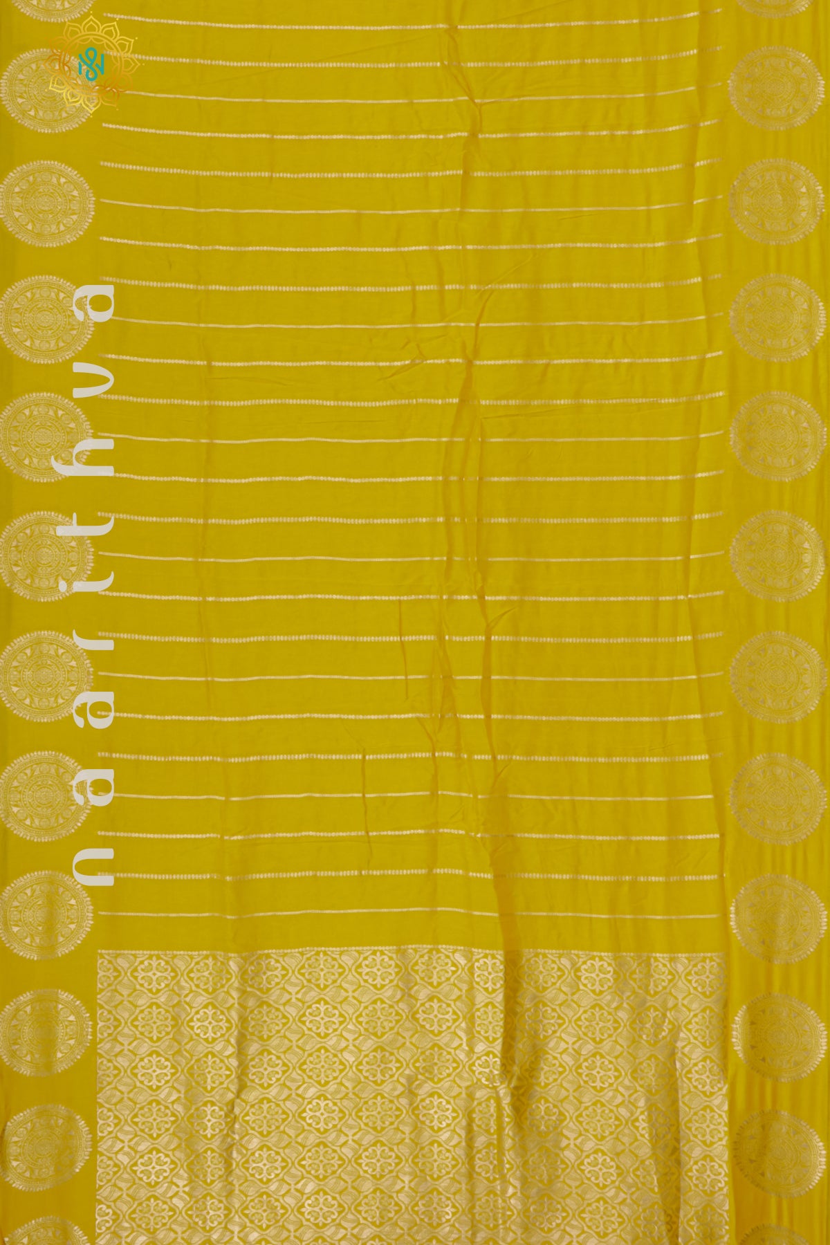 YELLOW WITH PURPLE - DOLA SILK