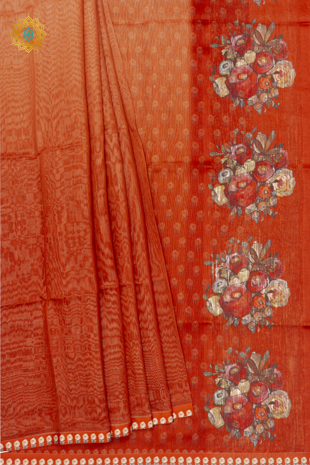 DUAL SHADE OF MAROON - LINEN BY COTTON