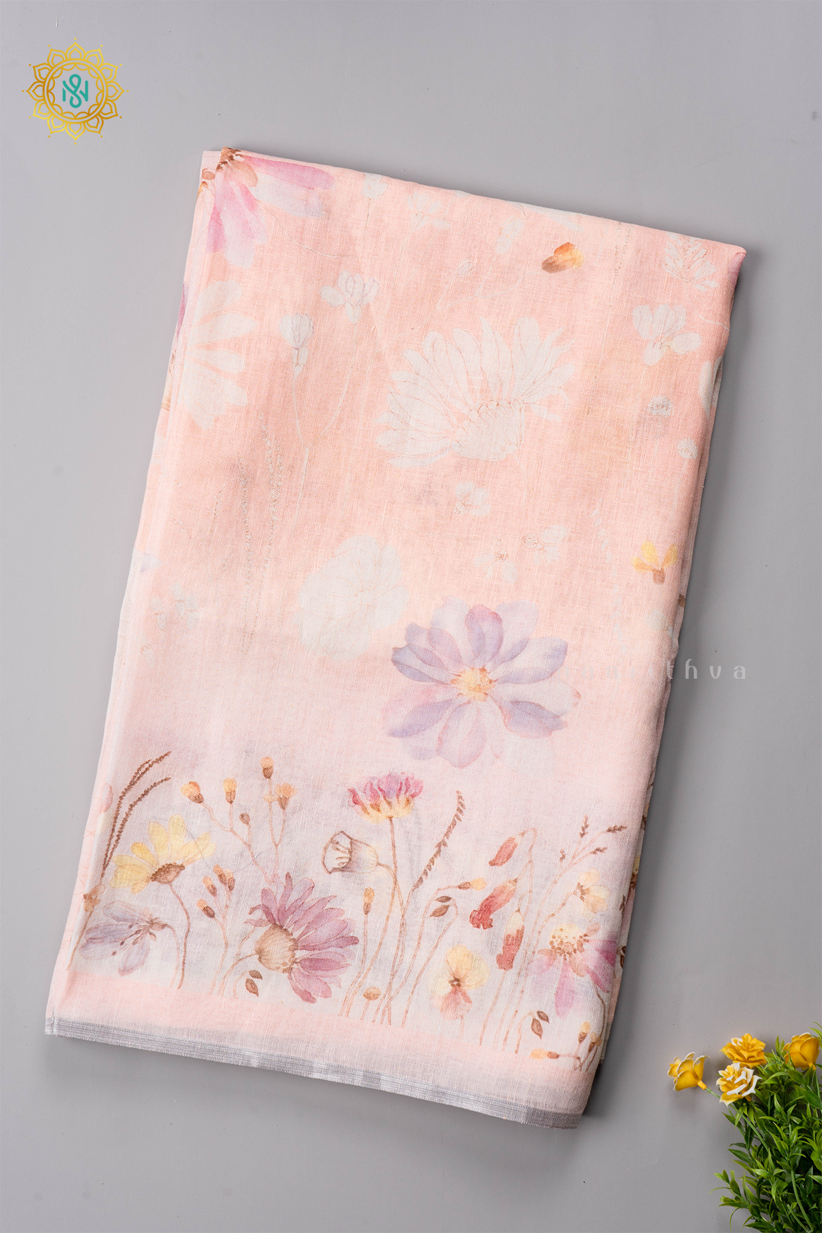 PEACH - PURE LINEN