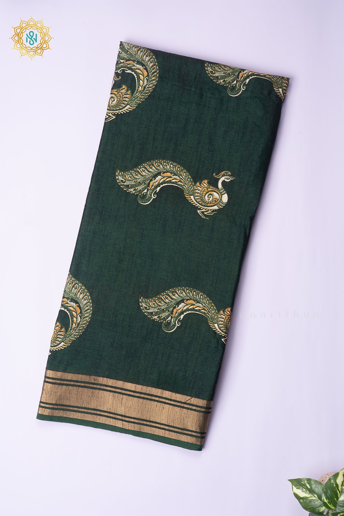 BOTTLE GREEN - SEMI DOLA SILK