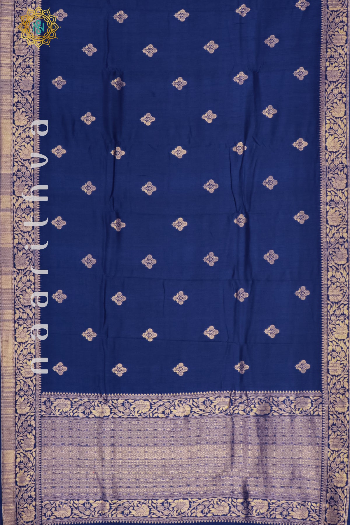 BLUE - SEMI RAW SILK