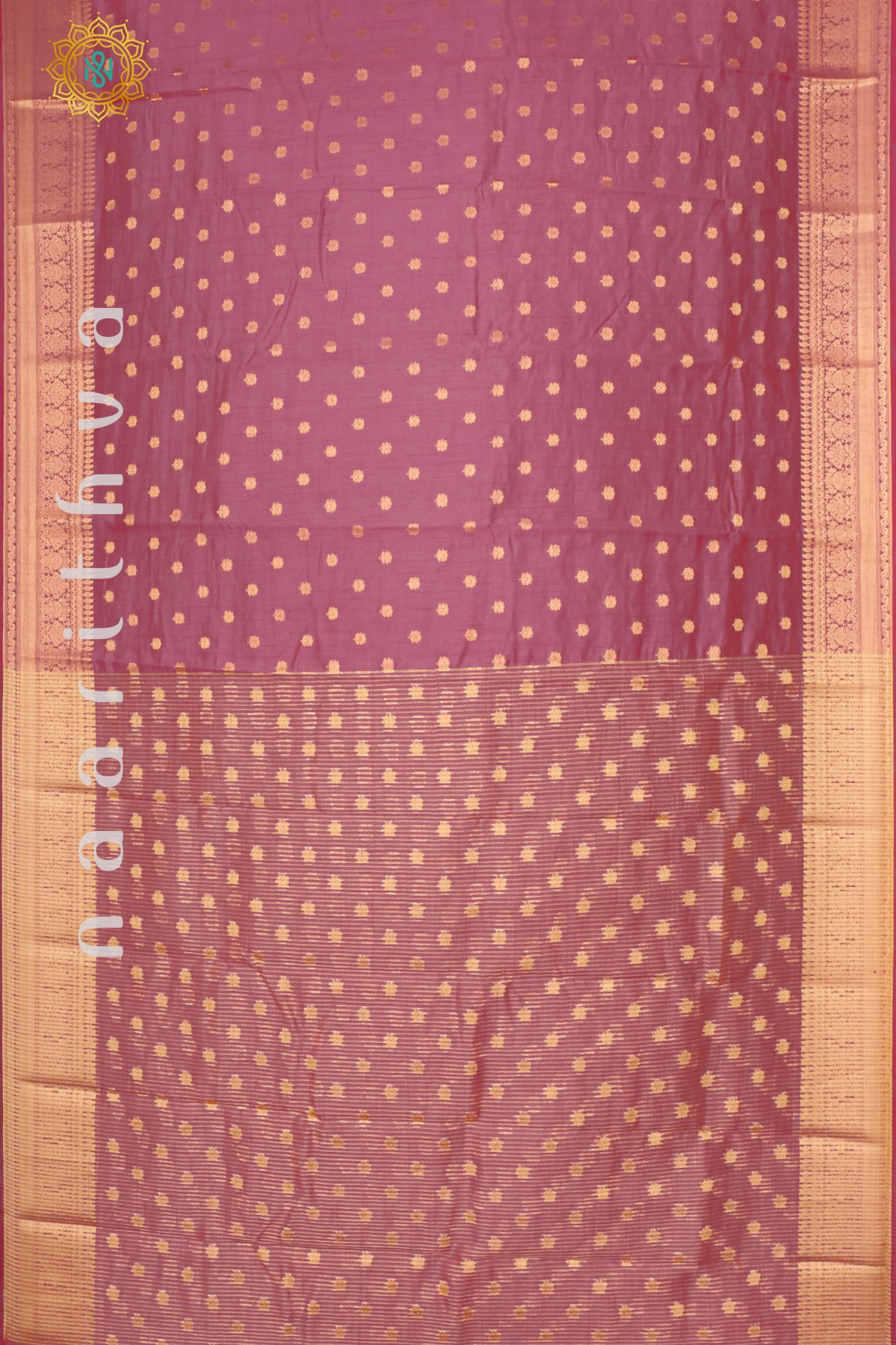 DUAL SHADE OF LIGHT PINK - SEMI RAW SILK