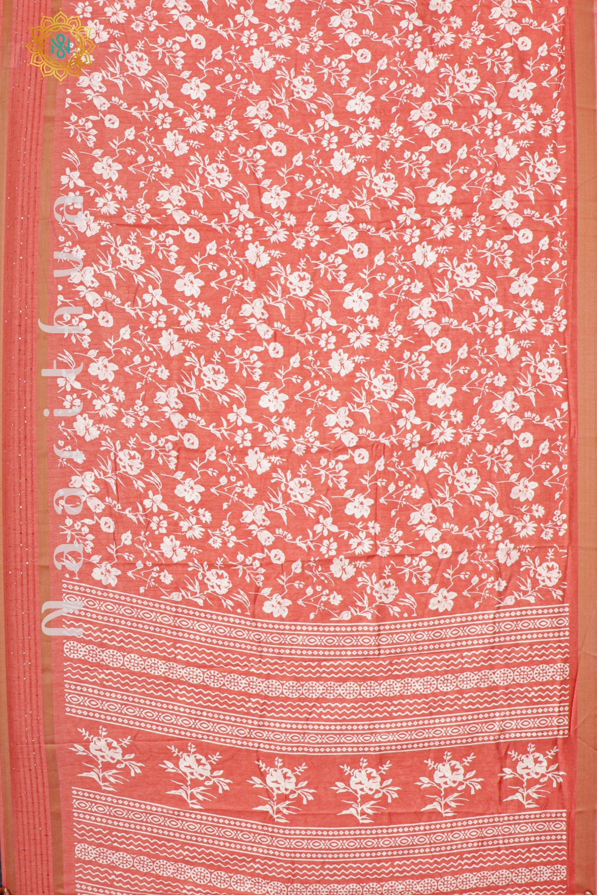 PEACHISH ORANGE - DOLA SILK