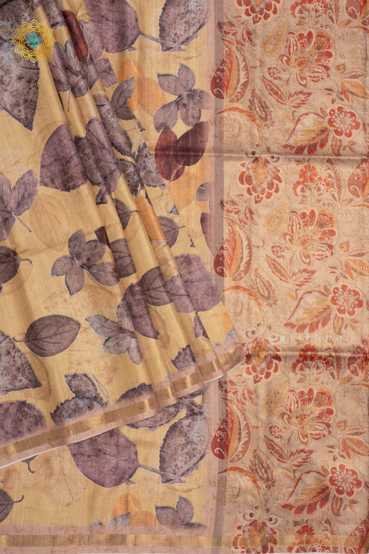 LIGHT YELLOW -  SEMI KOTHA CREPE