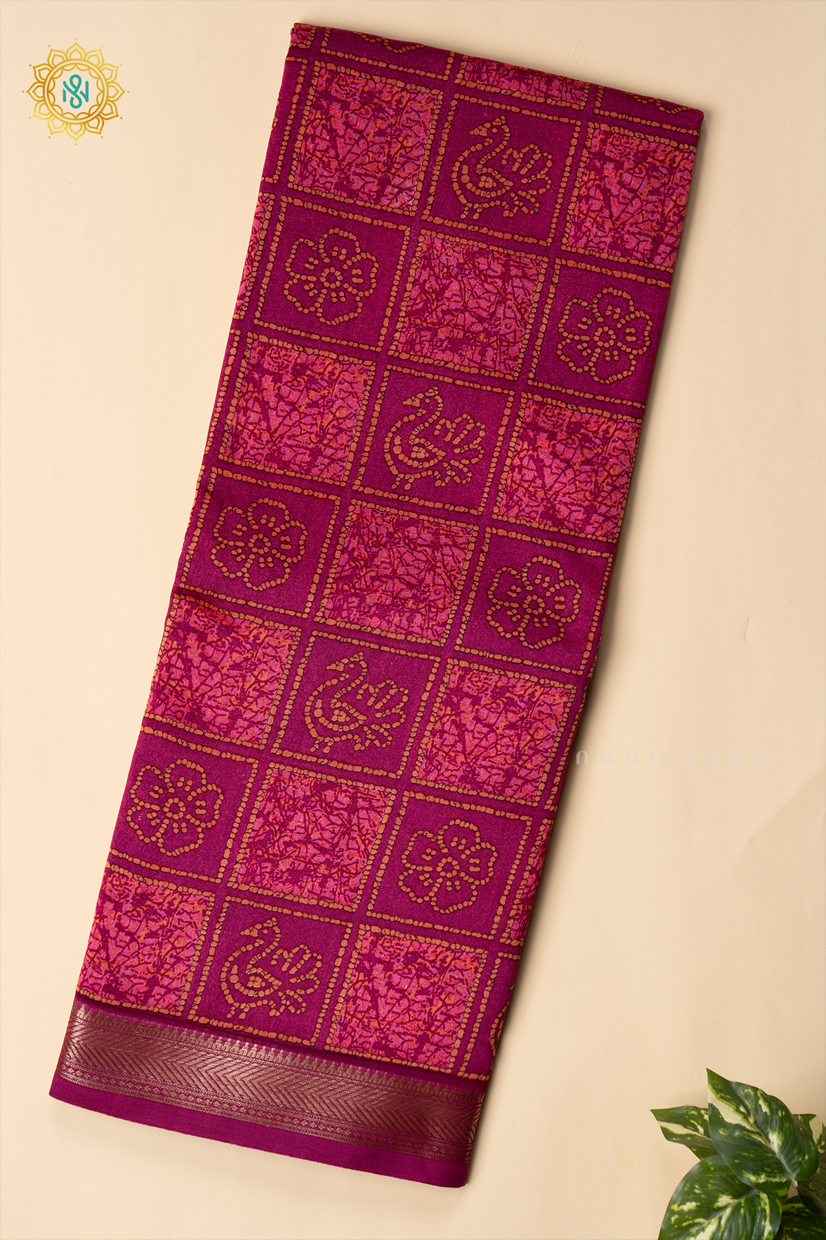 MAGENTA - CHANDERI SILK COTTON