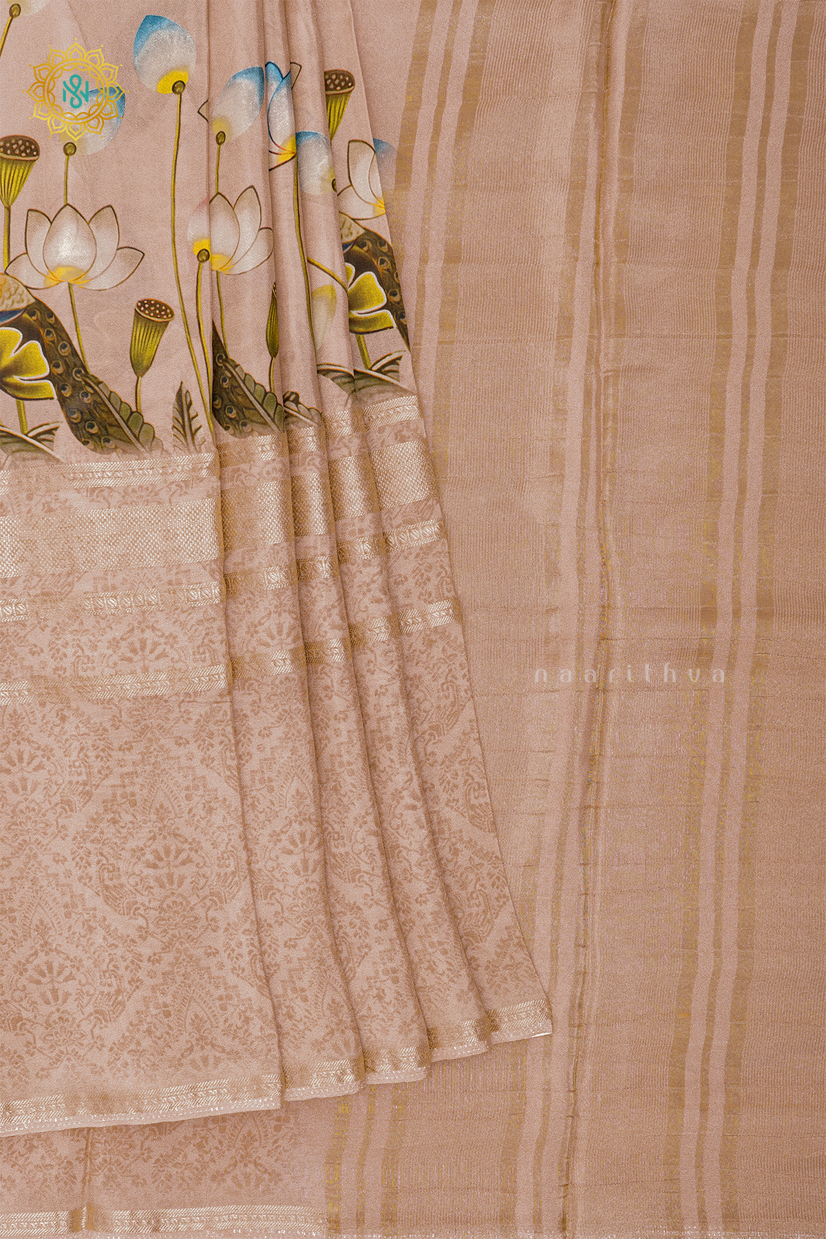 PEACH - SEMI CREPE SILK