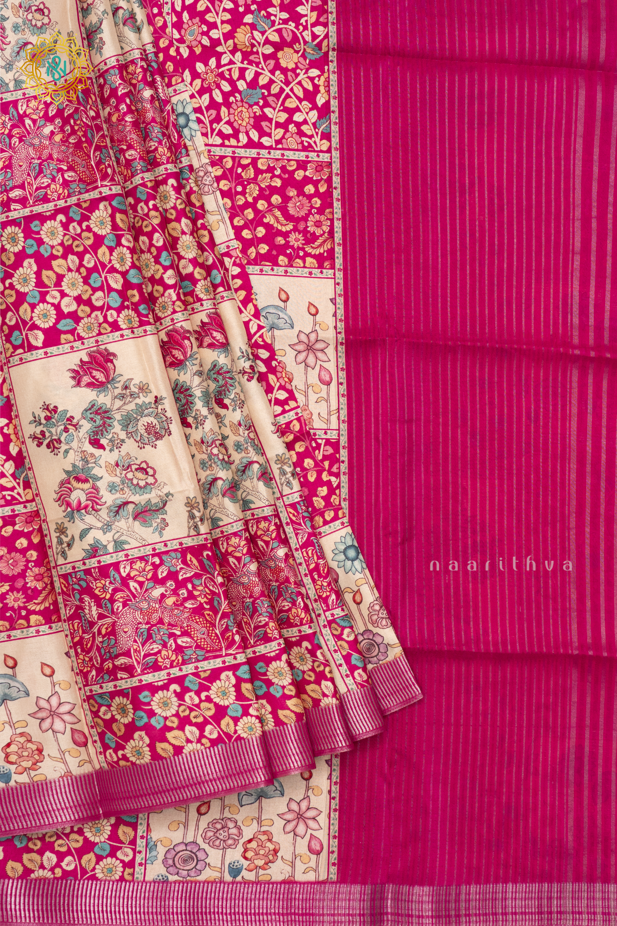 PINK - SEMI TUSSAR SILK