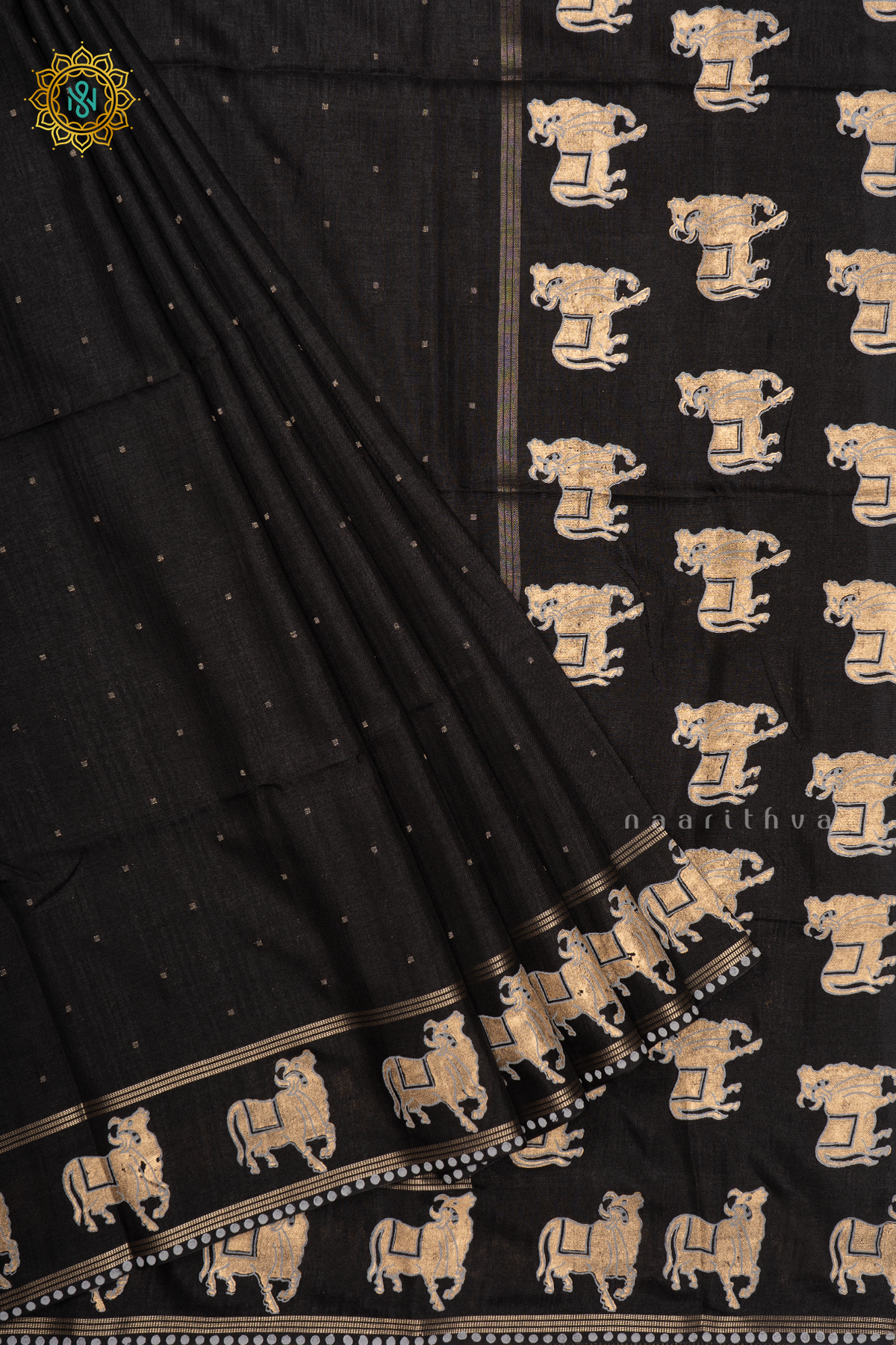 PRE - BOOKING BLACK - SEMI TUSSAR SILK