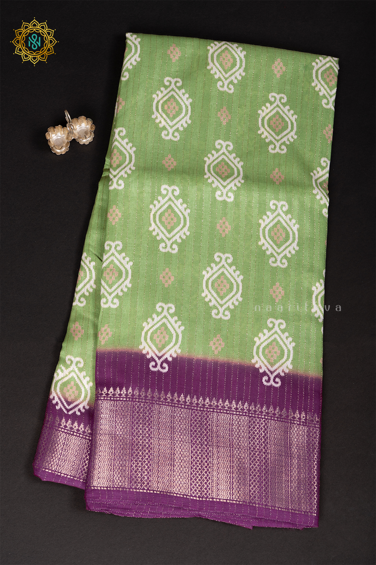 GREEN WITH WINE - DOLA SILK