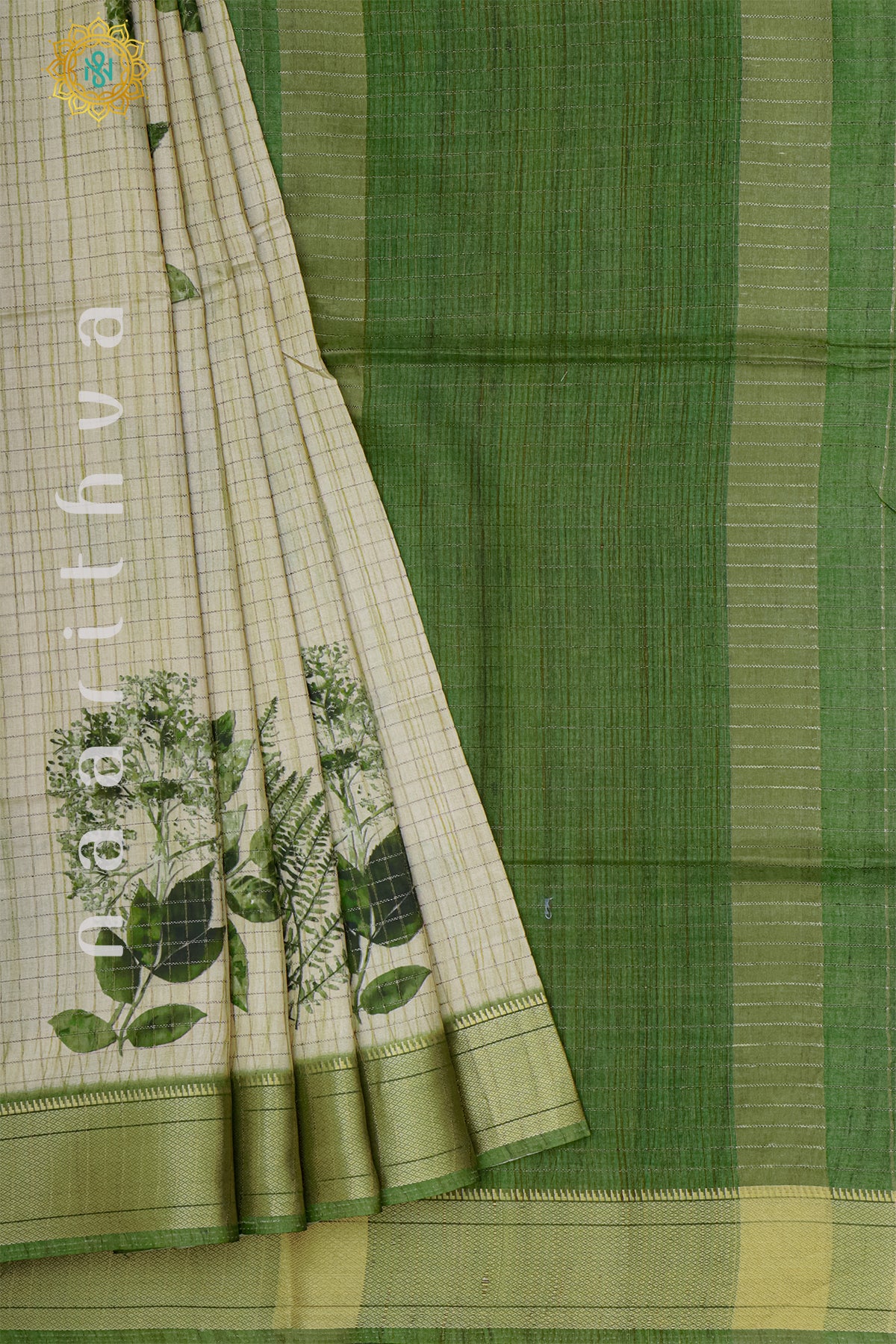 LIGHT GREEN - SEMI TUSSAR SILK