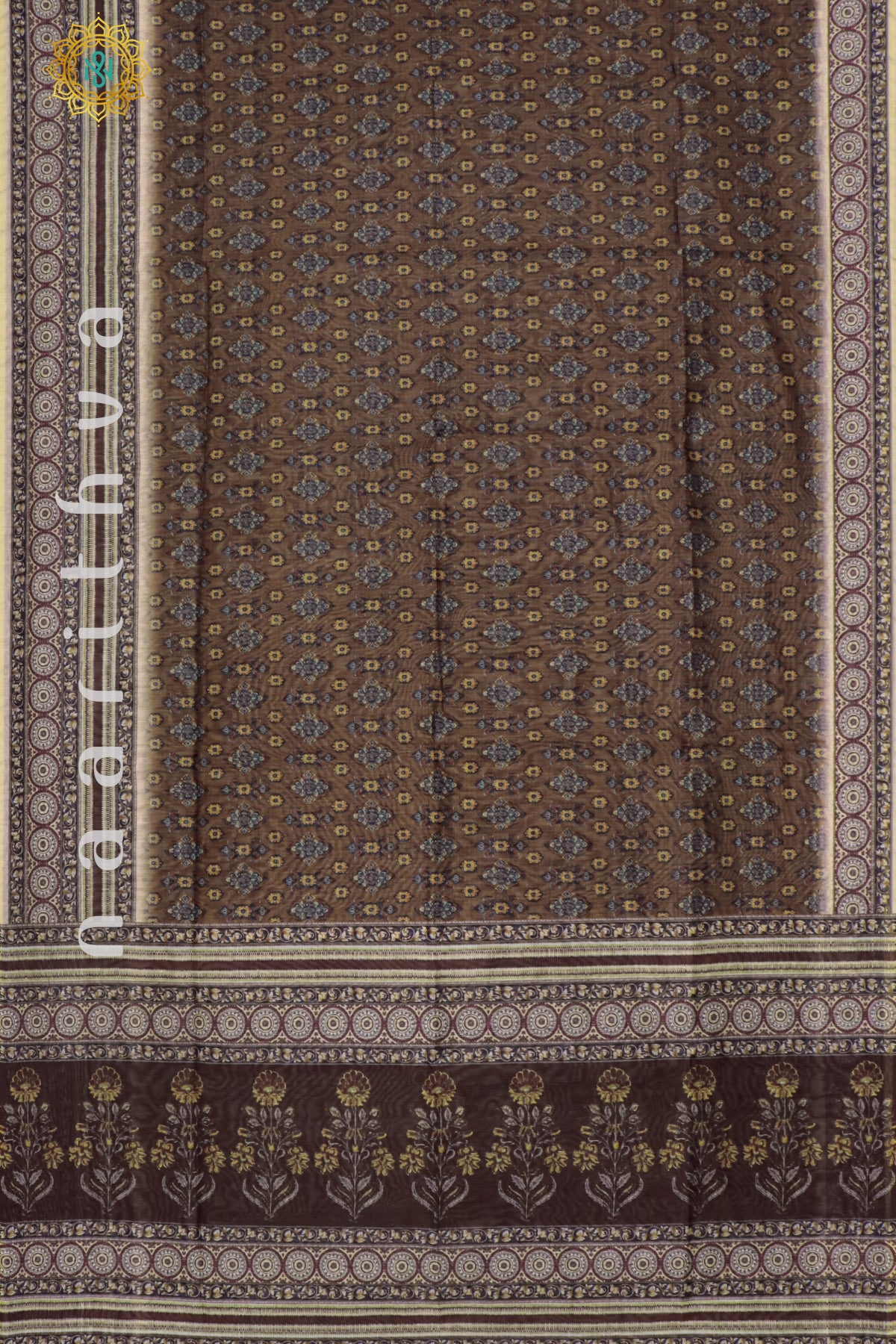 BROWN - CHANDERI SILK COTTON