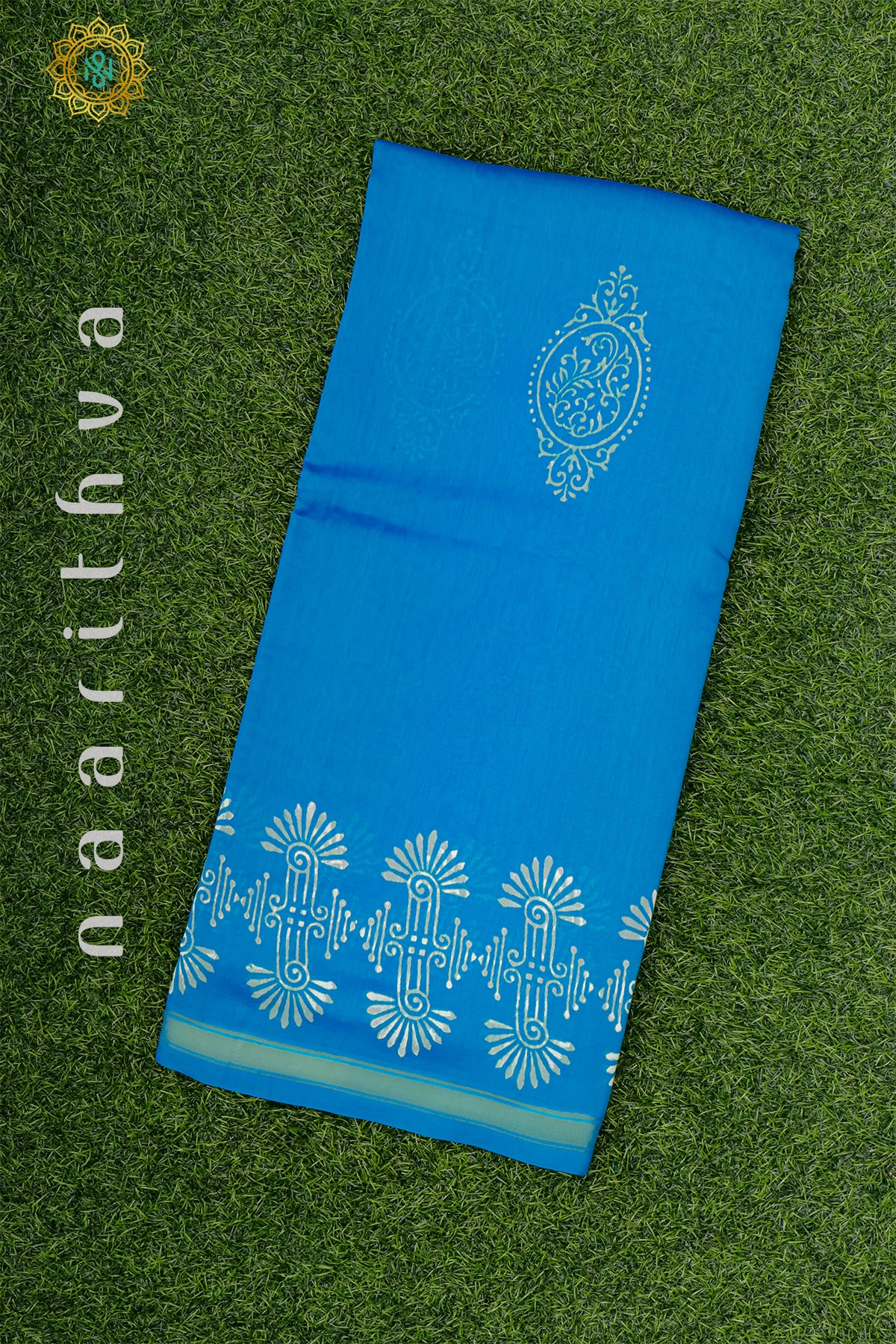 SKY BLUE - CHANDERI  COTTON