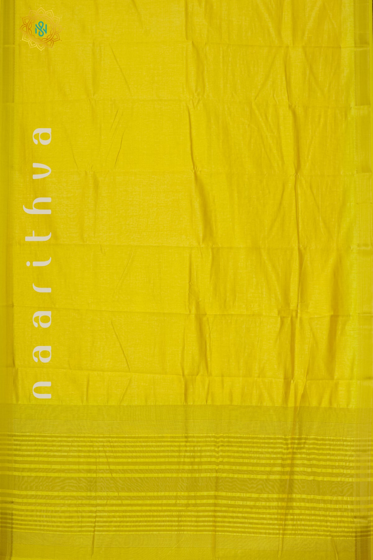 LEMON YELLOW - SEMI RAW SILK