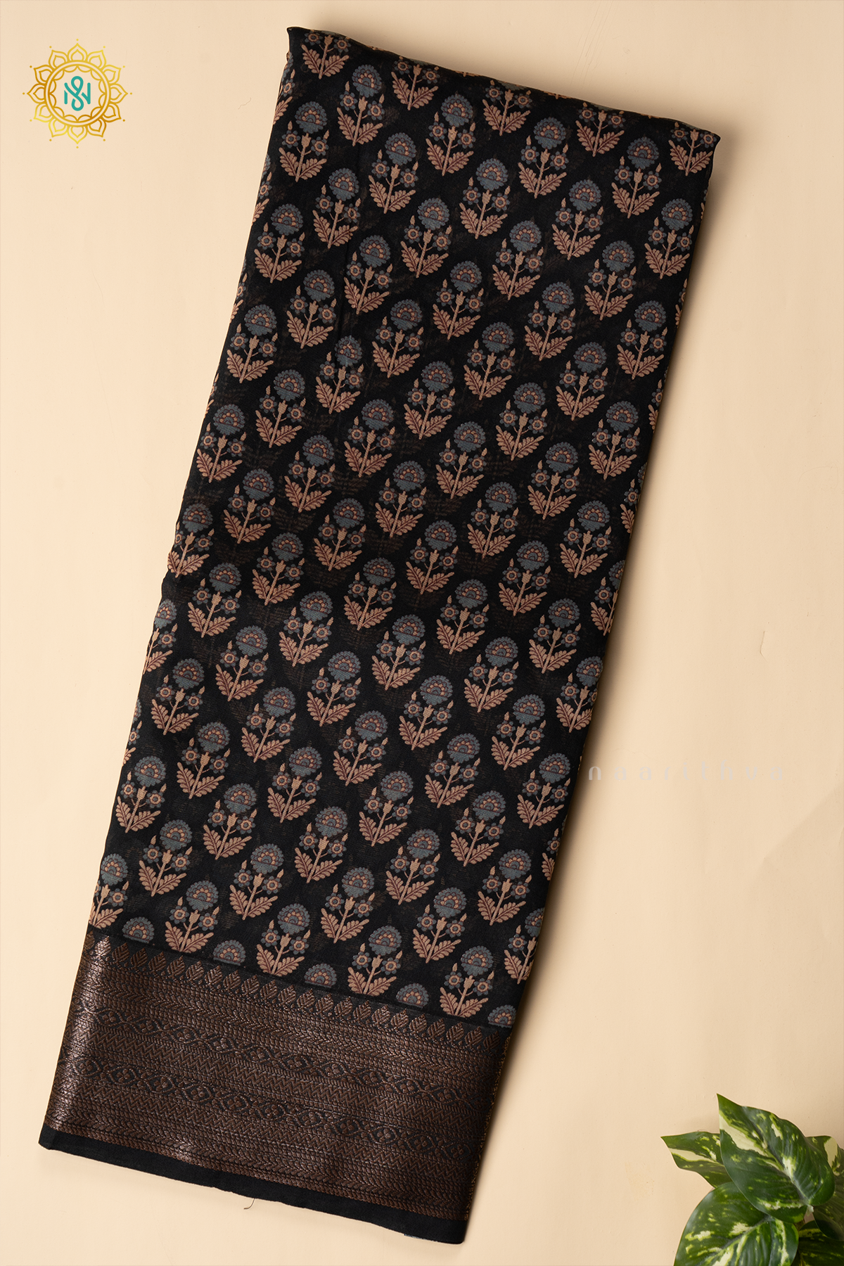 BLACK - CHANDERI SILK COTTON