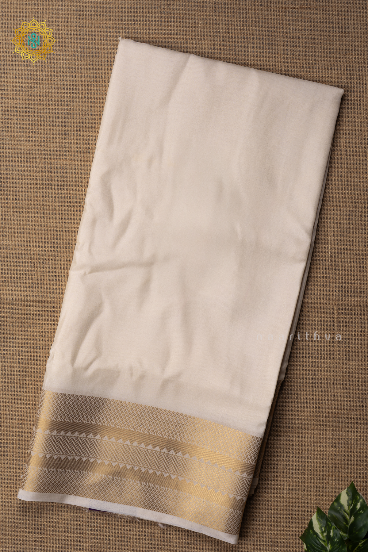 WHITE - SEMI MYSORE CREPE SILK