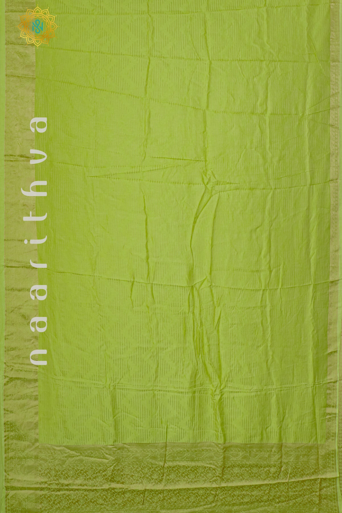 LIGHT GREEN WITH BOTTLE GREEN - DOLA SILK