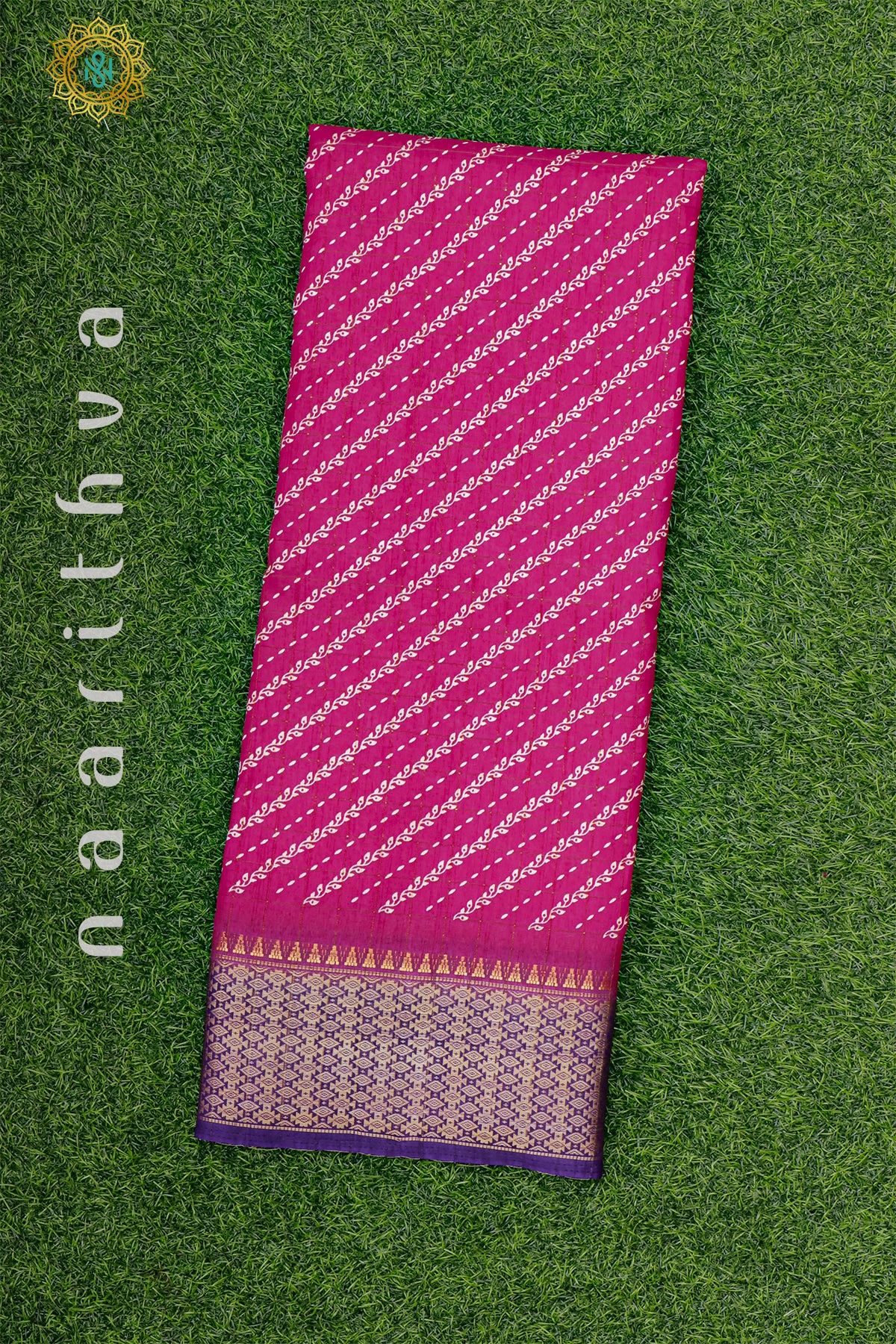 PINK WITH PURPLE - DOLA SILK