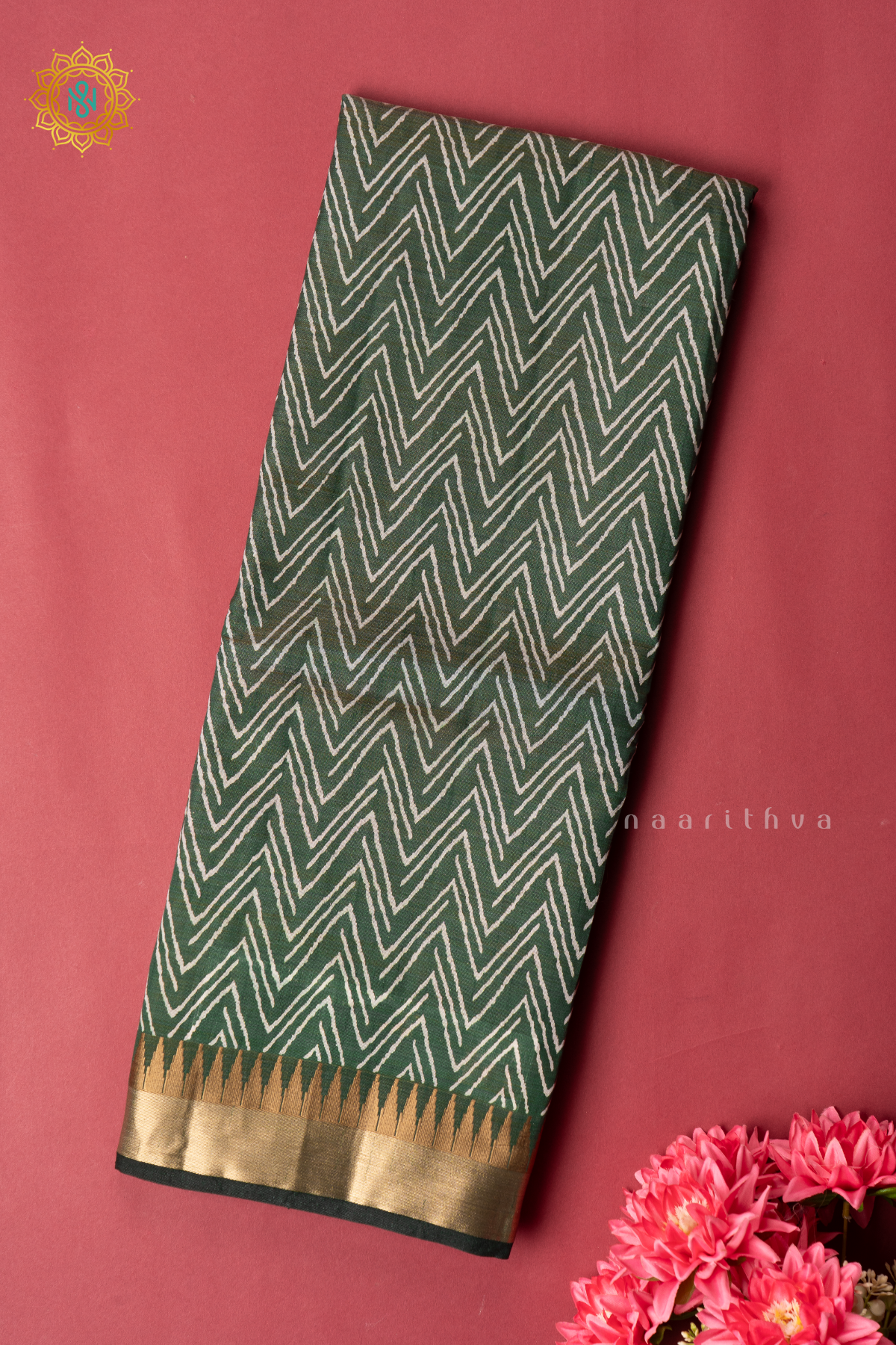 GREEN - SEMI TUSSAR SILK