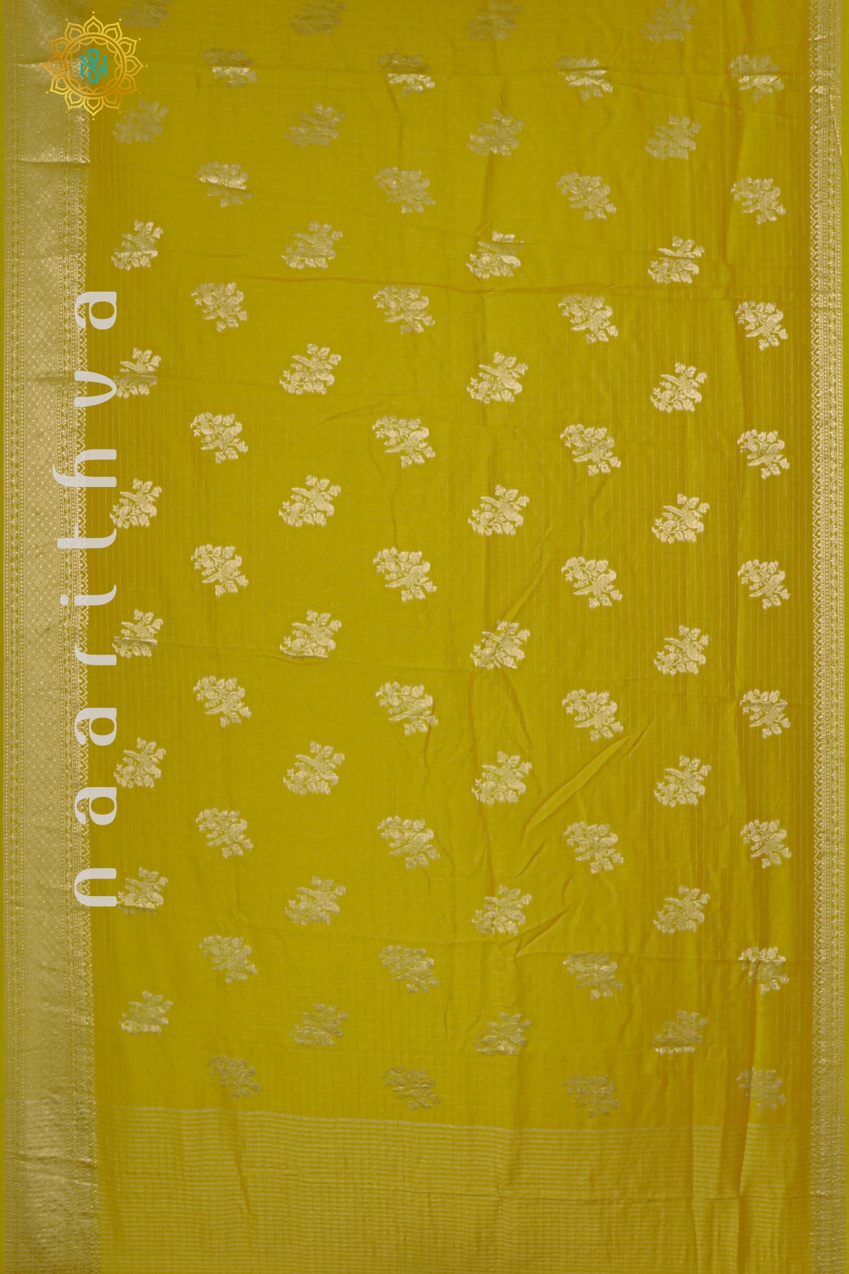 YELLOW WITH PURPLE - DOLA SILK