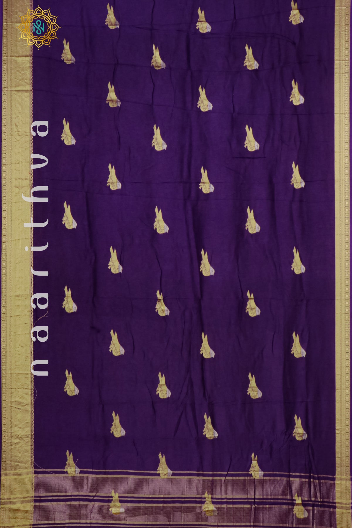 PURPLE WITH YELLOW - DOLA SILK