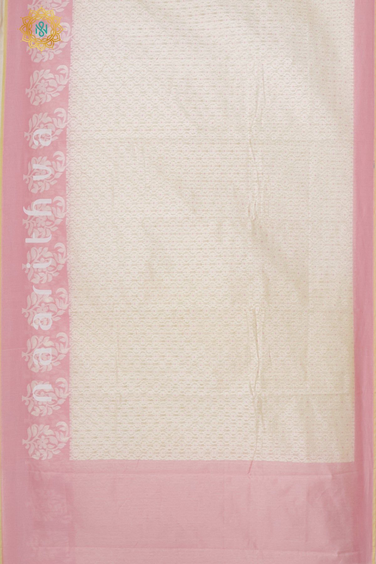 WHITE WITH PINK - KOTA COTTON