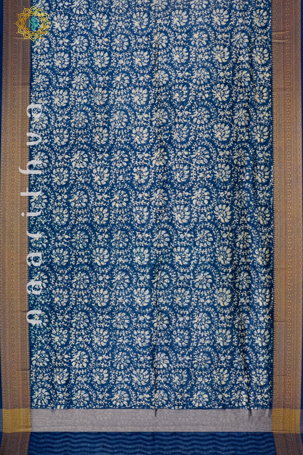 BLUE - CHANDERI SILK COTTON