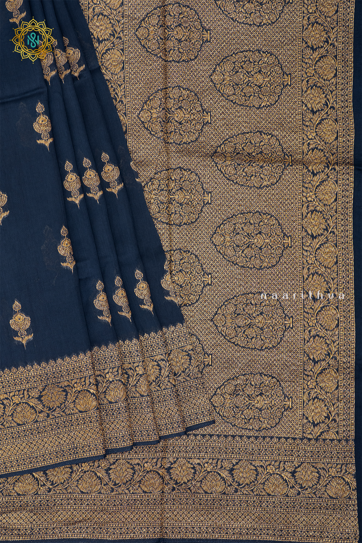 PEACOCK BLUE - SEMI TUSSAR SILK