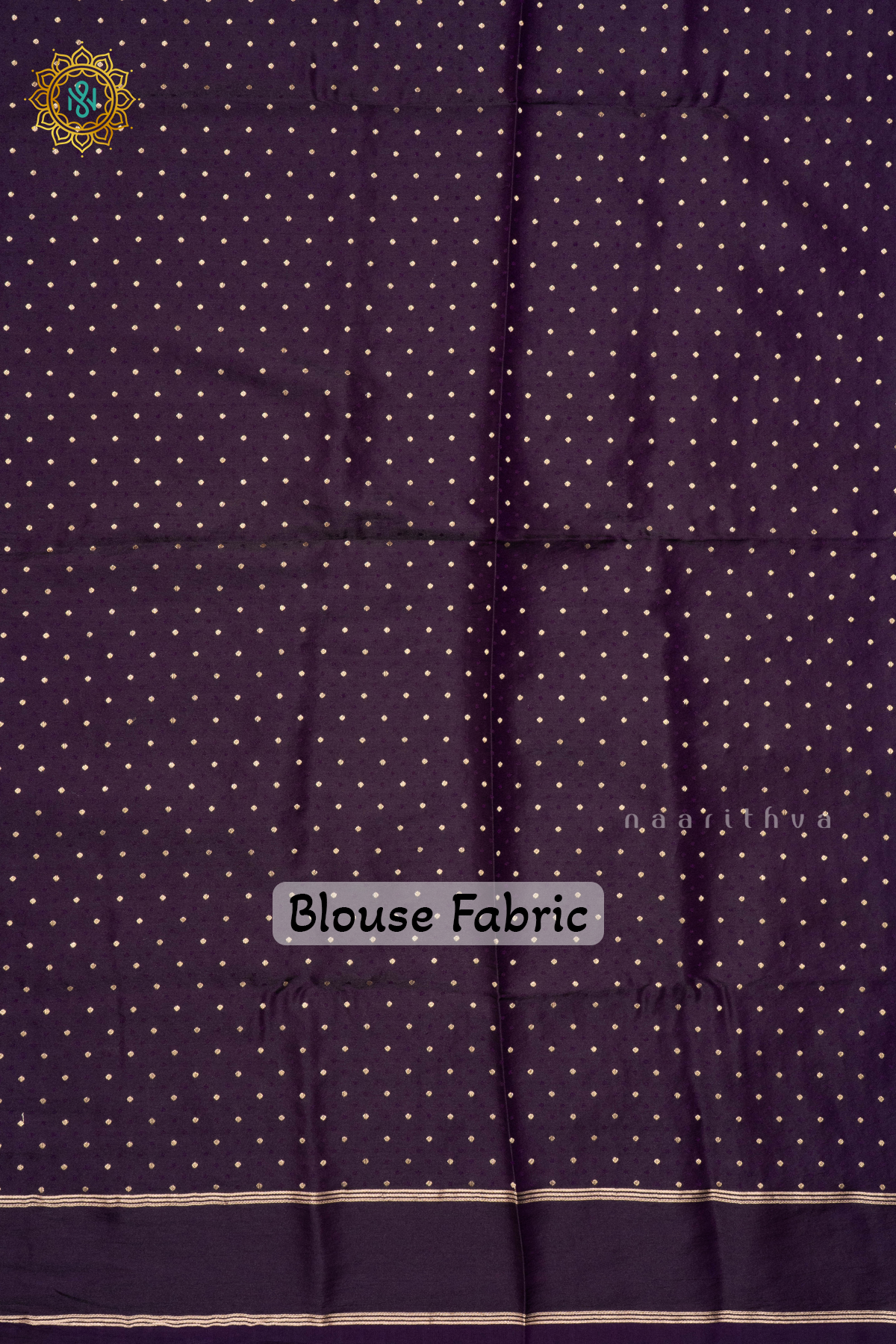 SKY BLUE WITH PURPLE - SEMI SILK