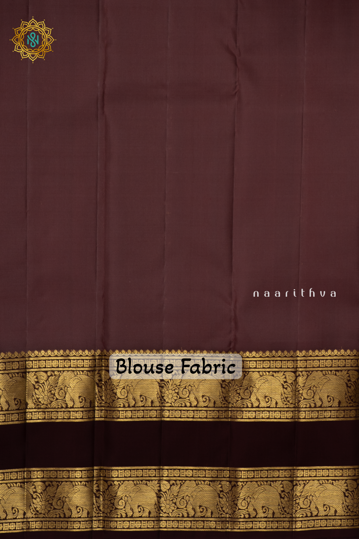RUST ORANGE WITH BROWN - PURE KANJIVARAM SILK