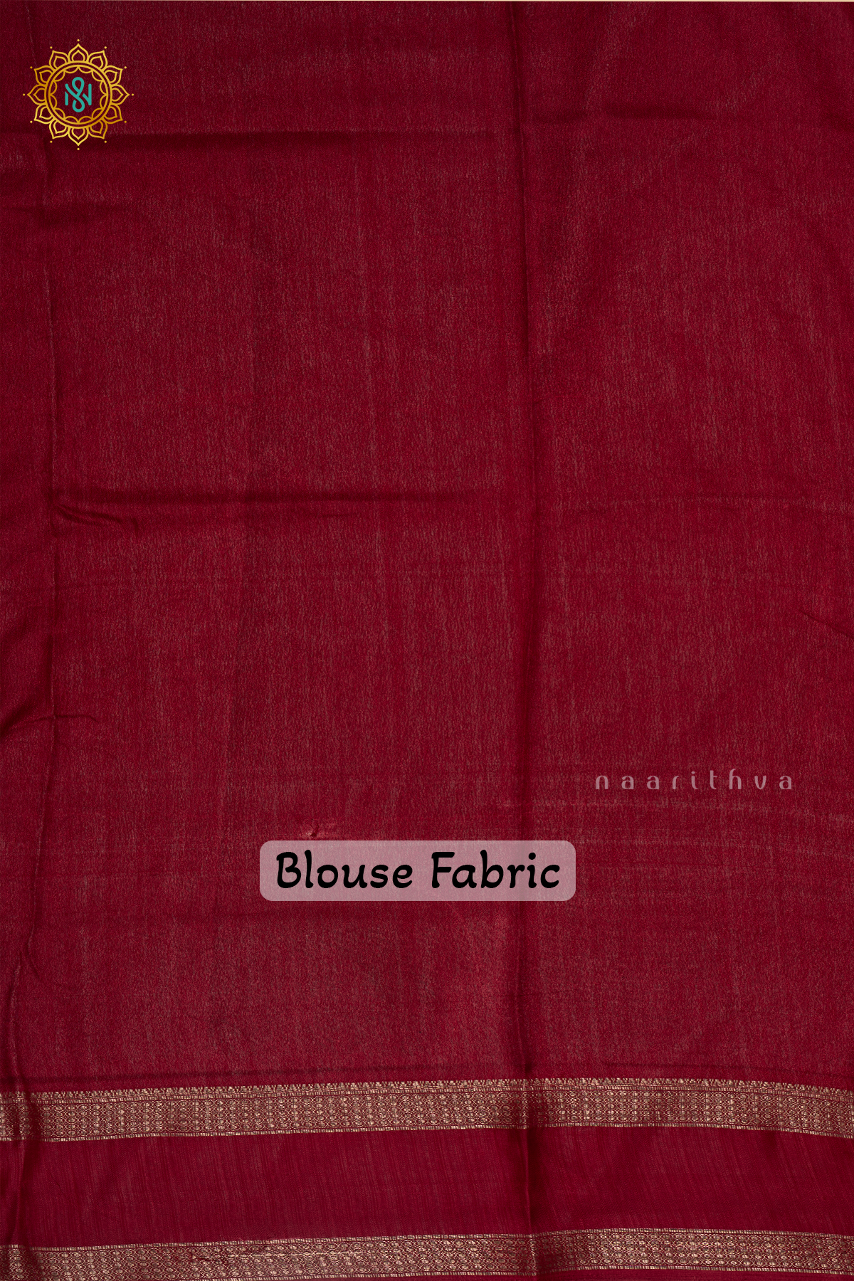 DARK PEACH WITH MAROON - SEMI GEORGETTE