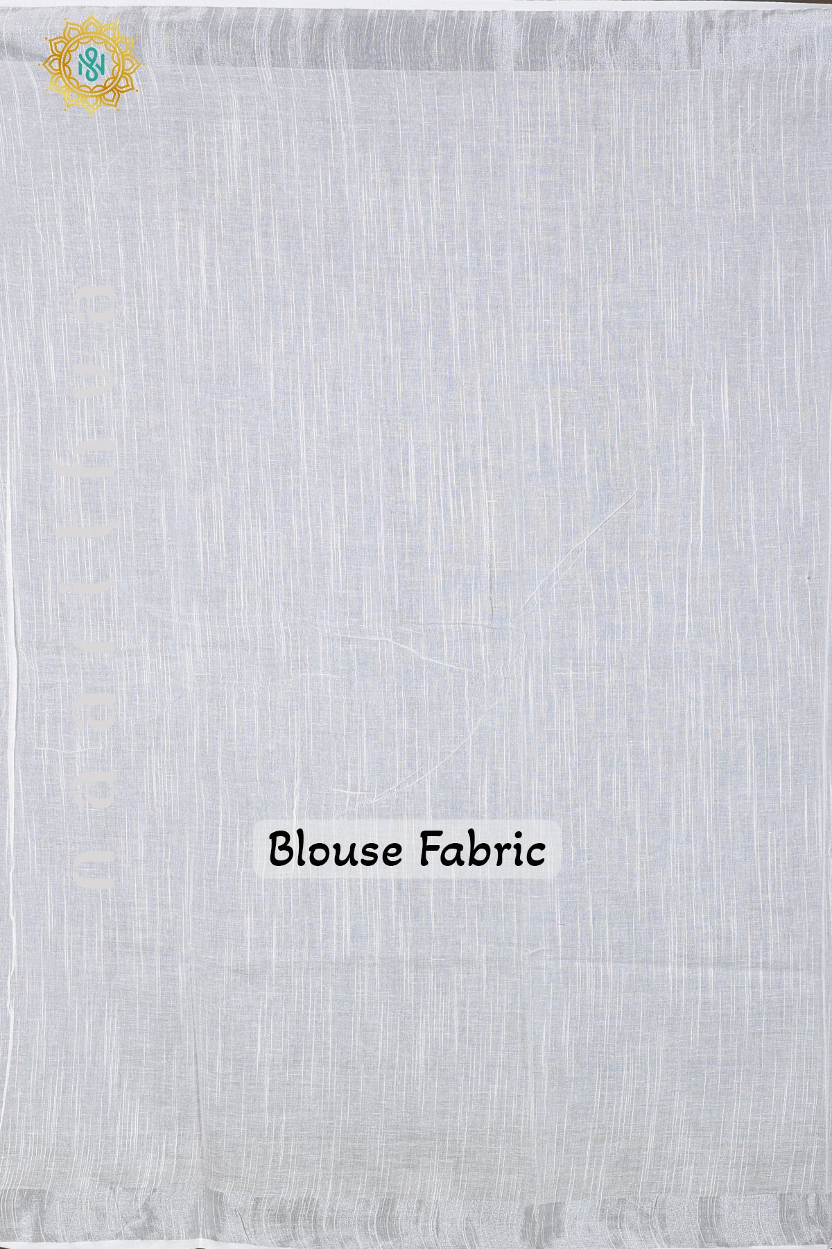 WHITE WITH BLUE - LINEN BY COTTON