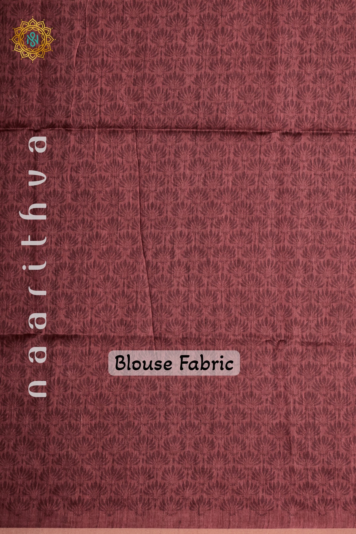 PEACH WITH MAROON -  SEMI TUSSAR