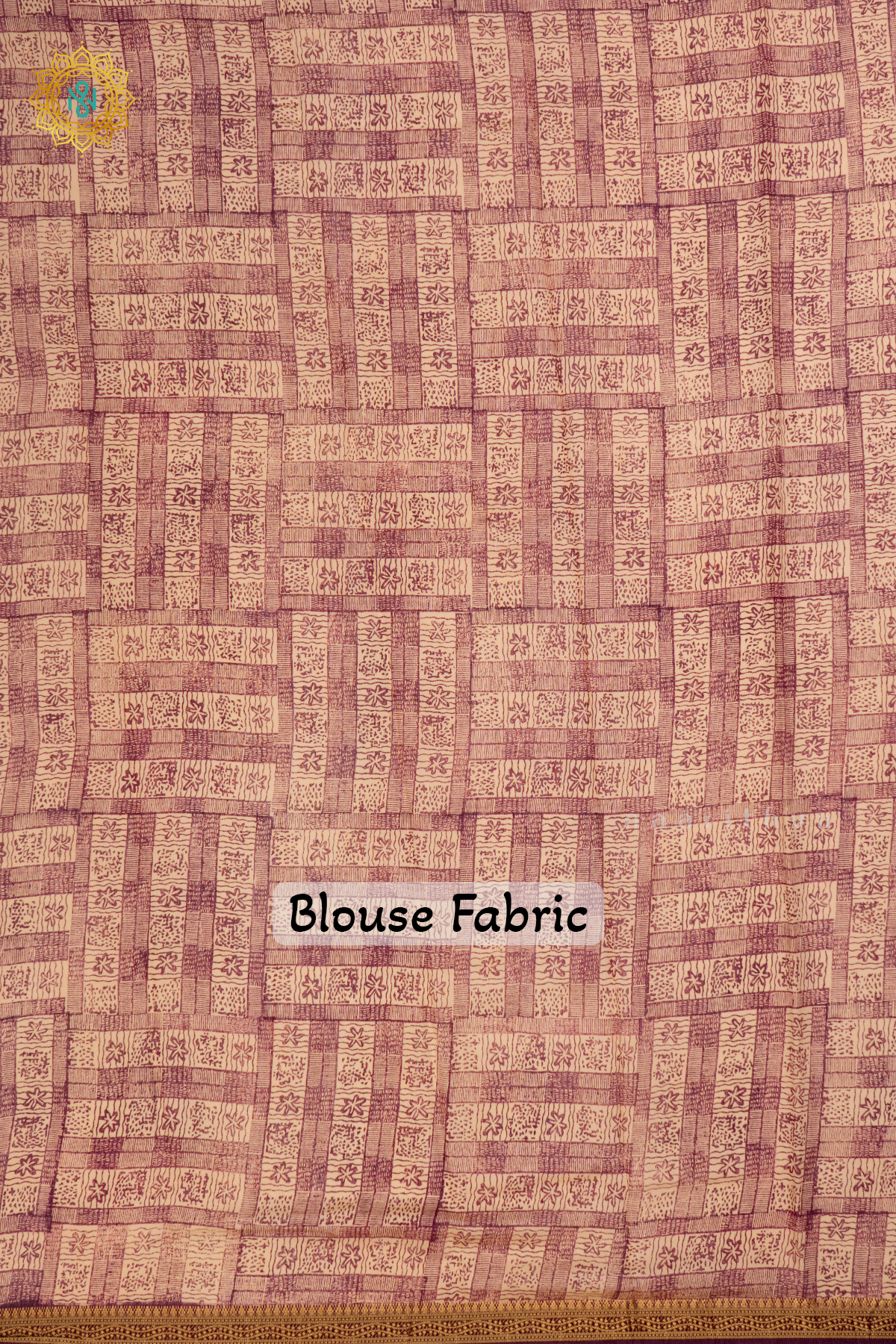 Wine Butter Crepe Saree with All-Over Printed Body and Zari Border