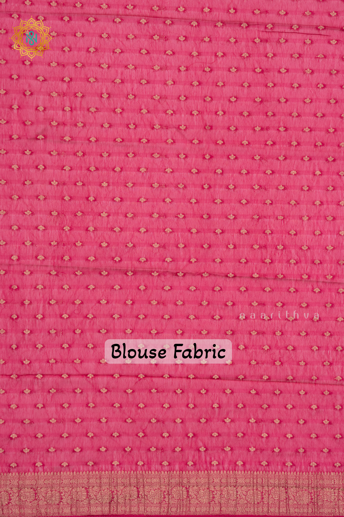 ORANGE WITH PINK - SEMI CREPE GEORGETTE