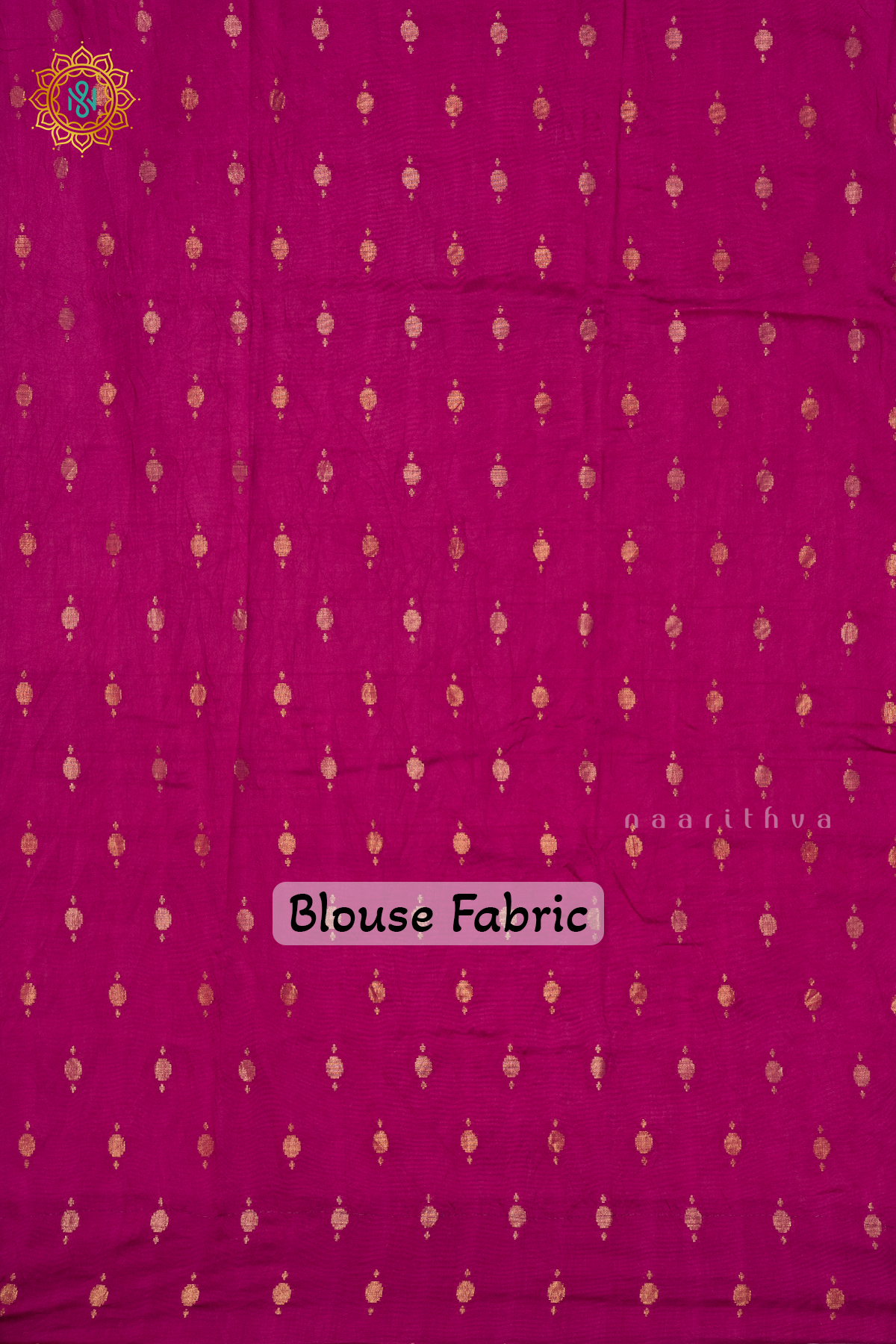 MAGENTA WITH OFF WHITE - SEMI CREPE SILK