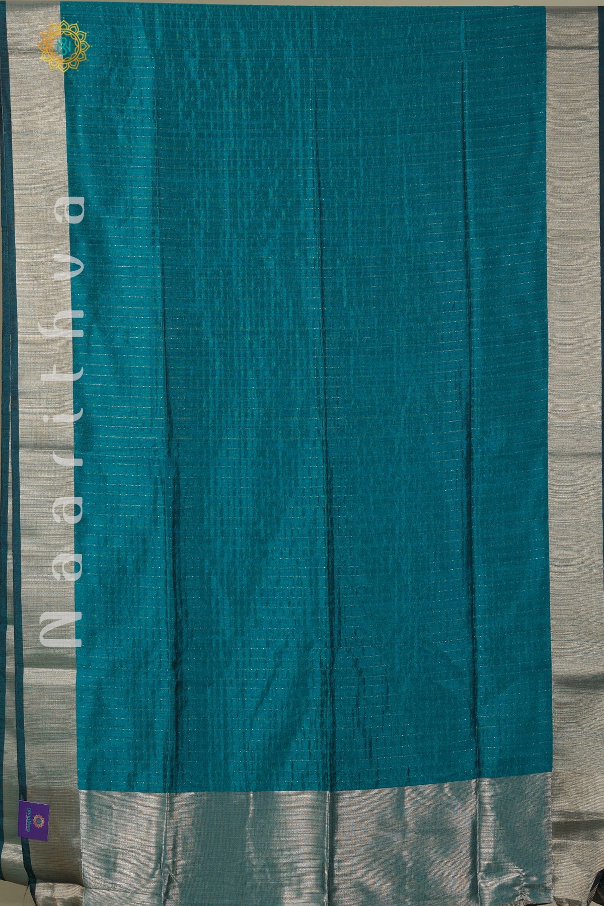 SEA GREEN - SEMI RAW SILK