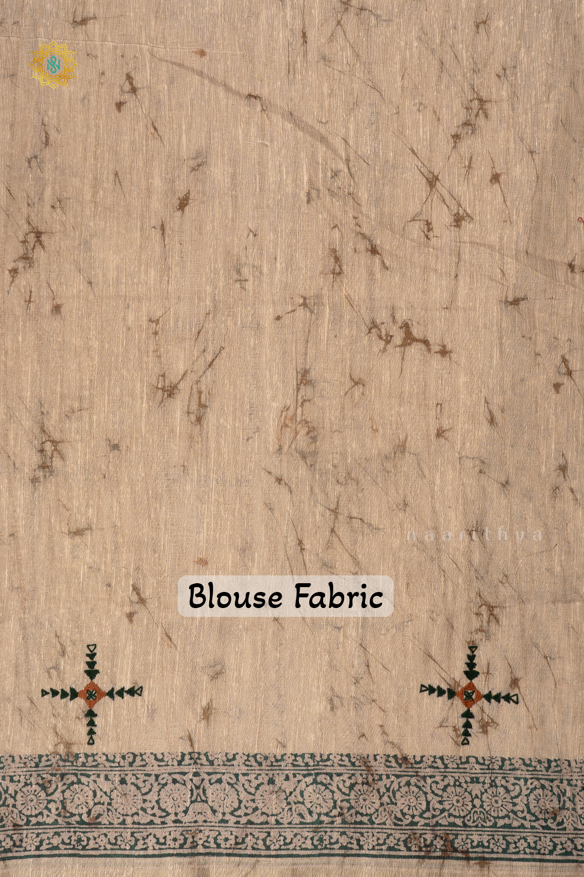 BEIGE WITH GREEN - KOTHA TUSSAR