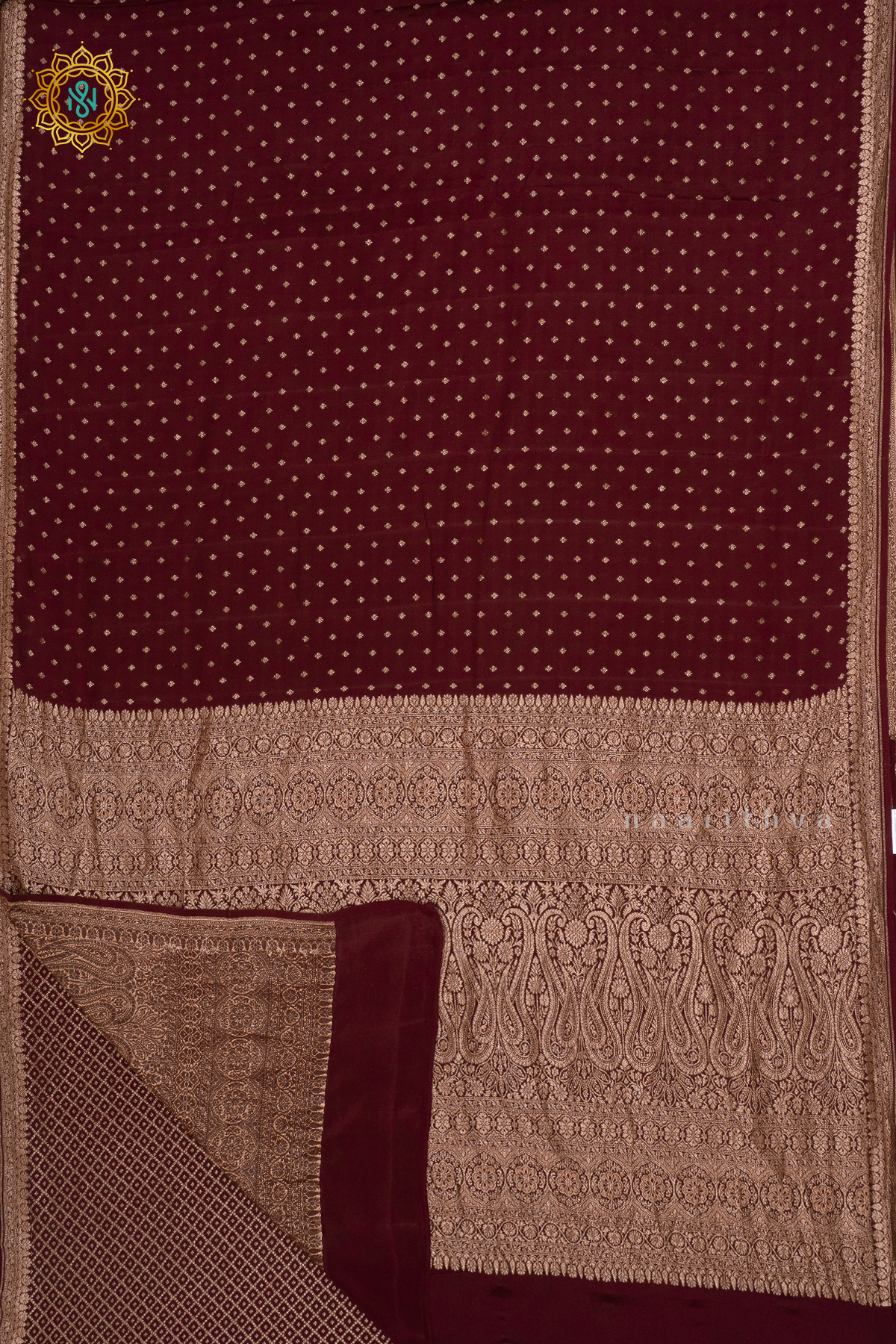BROWN - PURE BANARASI CREPE