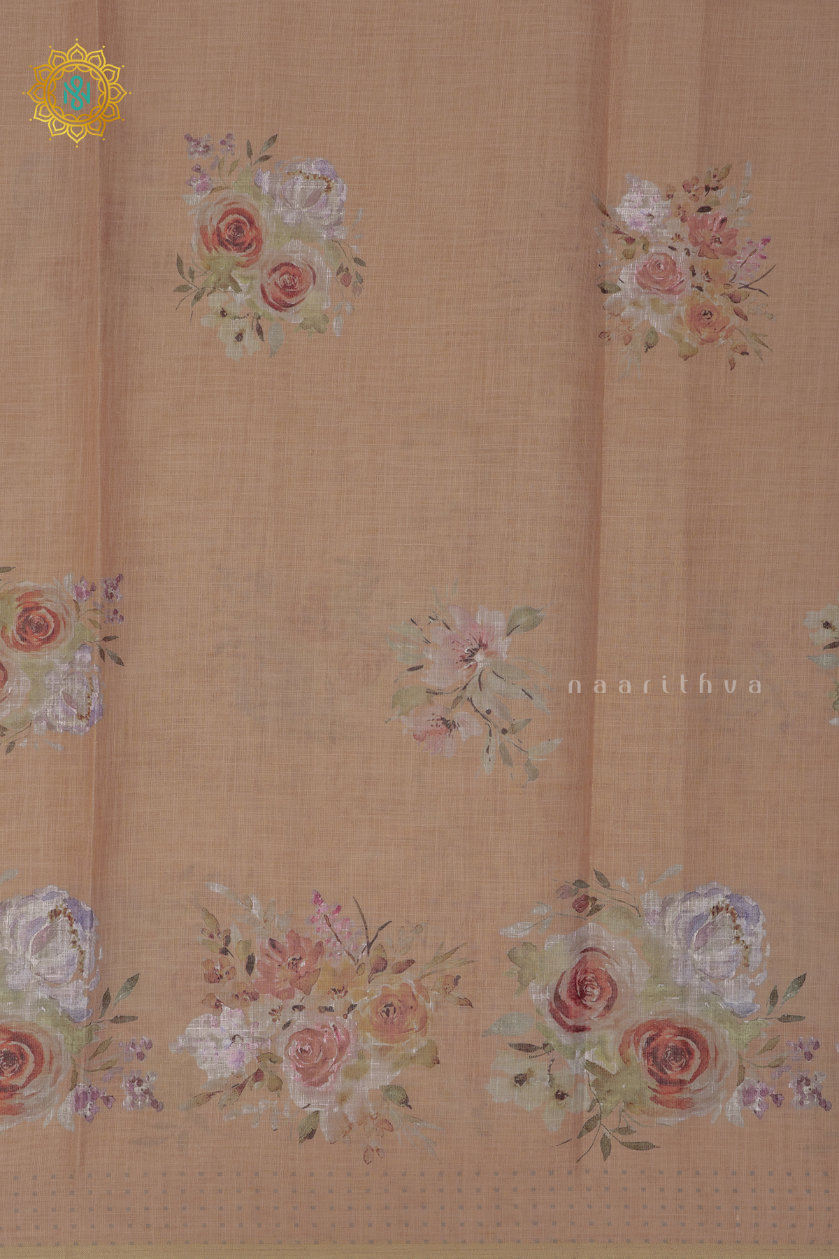 PEACHISH ORANGE - LINEN BY COTTON