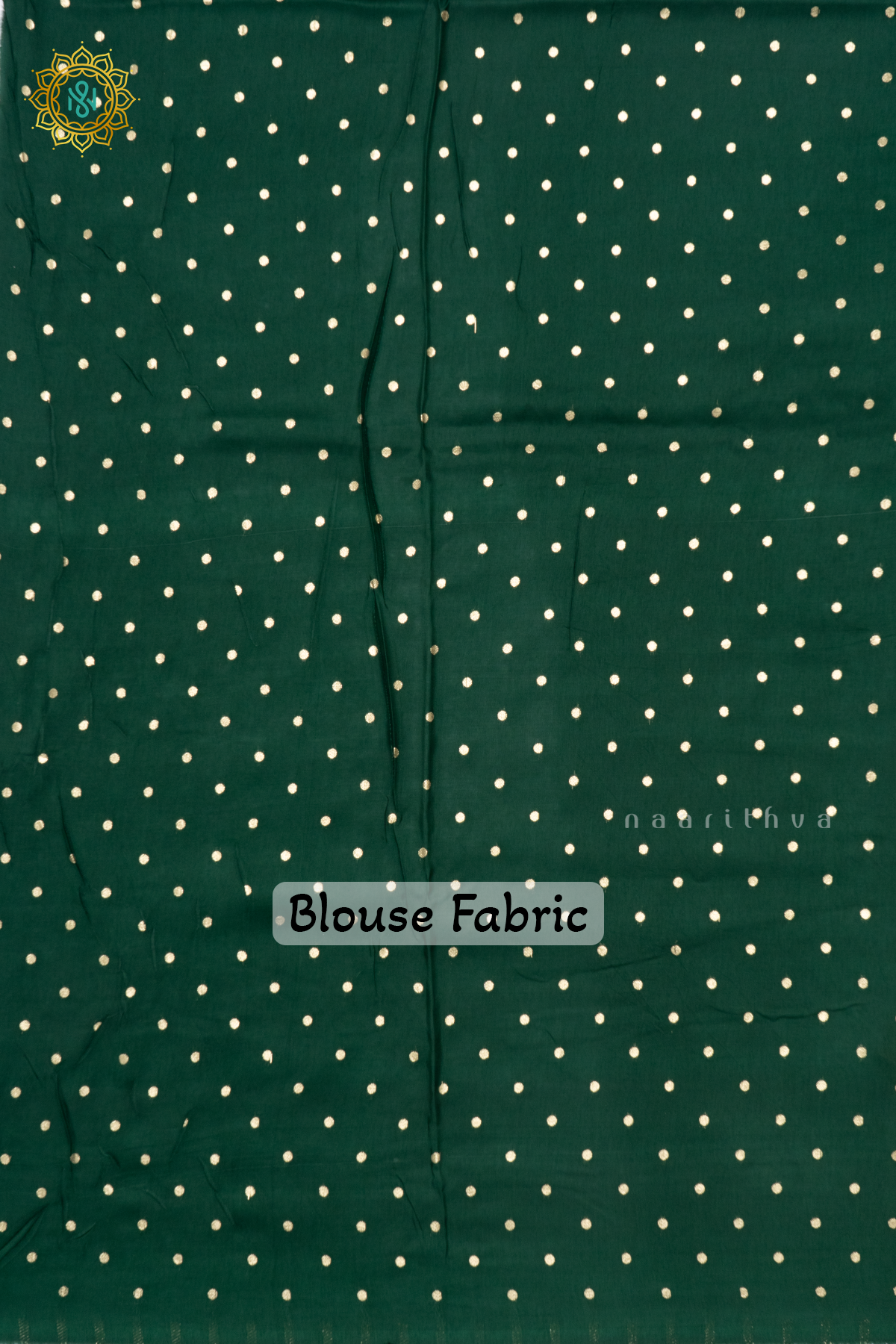 YELLOW WITH GREEN - SEMI CREPE SILK