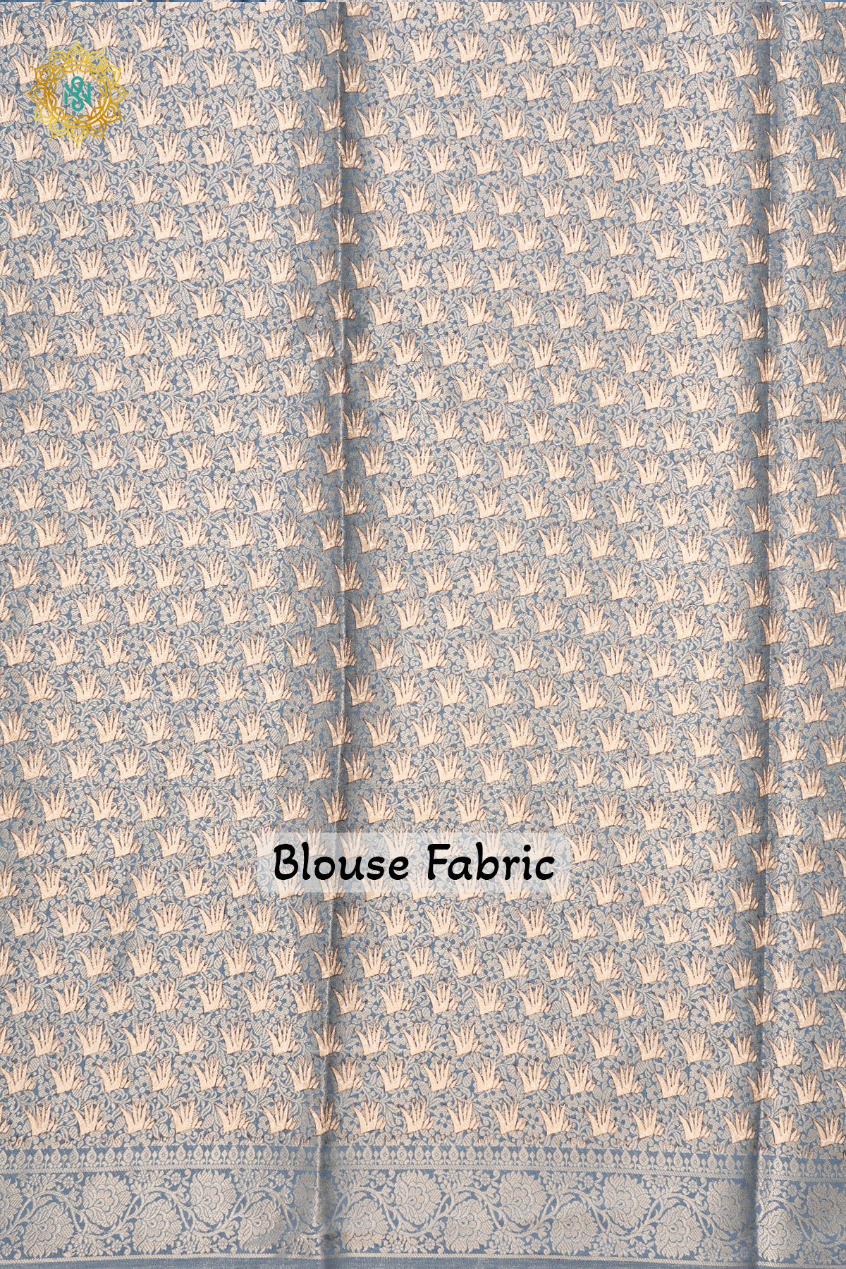 BLUE WITH OFF WHITE - KOTHA TUSSAR SILK