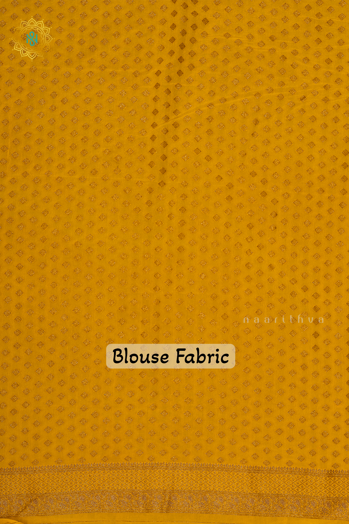 BLACK WITH YELLOW - SEMI CREPE GEORGETTE